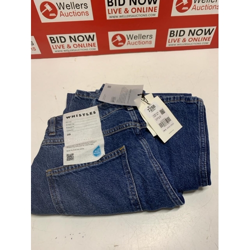 2040 - LADIES NEW WHISTLES ANKLE LENGTH JEANS - RRP £99 - SIZE UK 29