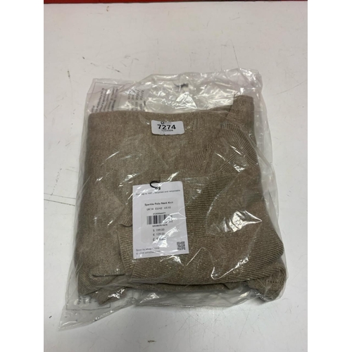 2041 - LADIES NEW WHISTLES POLO NECK KNIT JUMPER - £99 - SIZE 14