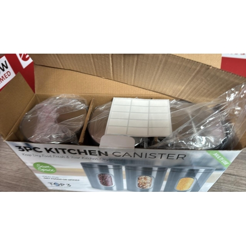 9025 - 3 PC. KITCHEN CANISTER SET / NEW [51]