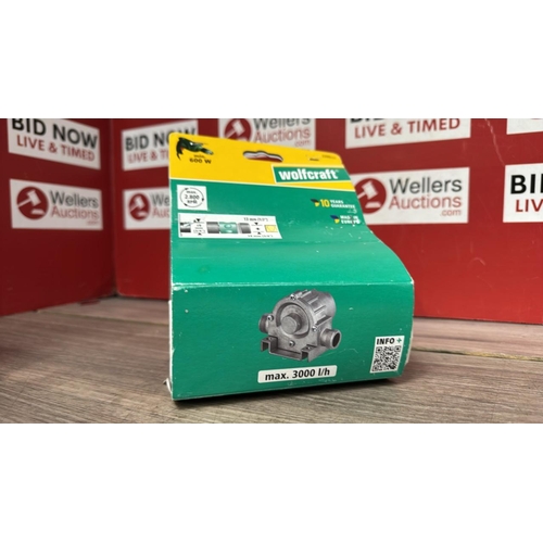 9047 - WOLFCRAFT 2200000 DRILL PUMP WITH METAL HOUSING [51]