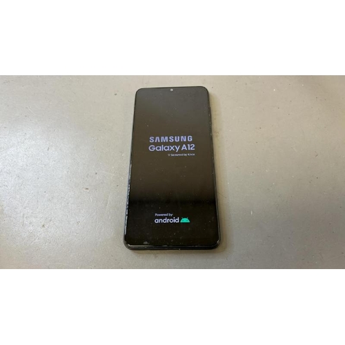 9871 - X1 SAMSUNG GALAXY A12 NACHO DUAL/ SM-A127F/ BLACK/ GOOGLE LOCKED/ IMEI: 350832410184826