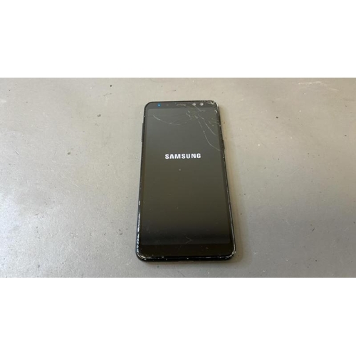9873 - X1 SAMSUNG GALAXY A8 (2018) DUAL/ SM-A530F/ BLACK/ GOOGLE LOCKED/ IMEI: 355038092872606 - SCREEN & B... 