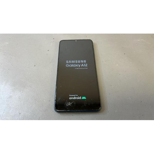 9884 - X1 SAMSUNG GALAXY A12 DUAL/ SM-A125F/ BLUE/ GOOGLE LOCKED/ IMEI: 358024393091606