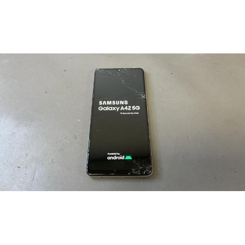 9892 - X1 SAMSUNG GALAXY A42 5G DUAL/ SM-A426B/ PRISM DOT GRAY/ GOOGLE LOCKED/ IMEI: 351325422593406 - SCRE... 