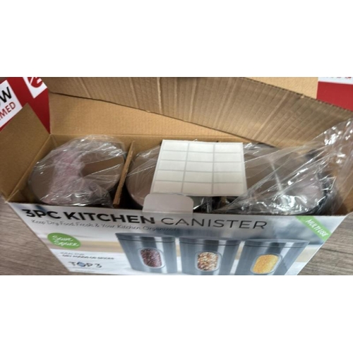 9025 - 3 PC. KITCHEN CANISTER SET / NEW [51]