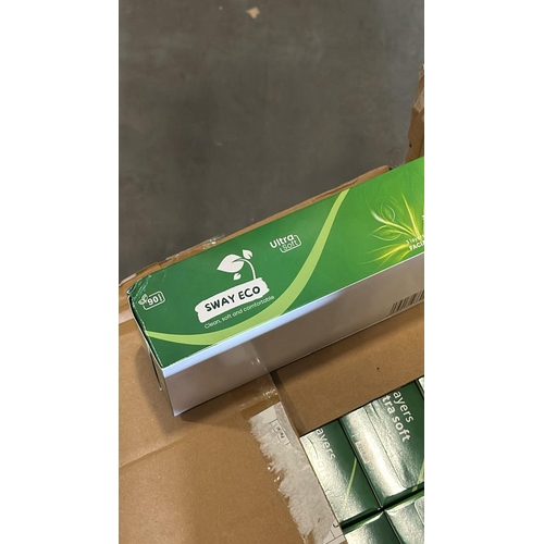 7423 - BRAND NEW BOX OF SWAY ECO FACIAL TISSUES 30 BOXES