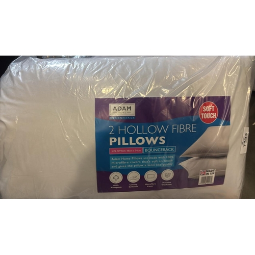 7433 - NEW PACK OF 2 HOLLOW FIBRE PILLOWS