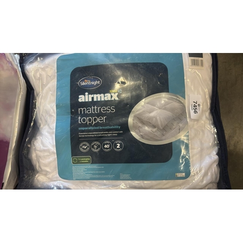 7456 - SILENTNIGHT AIRMAX MATTRESS TOPPER DOUBLE