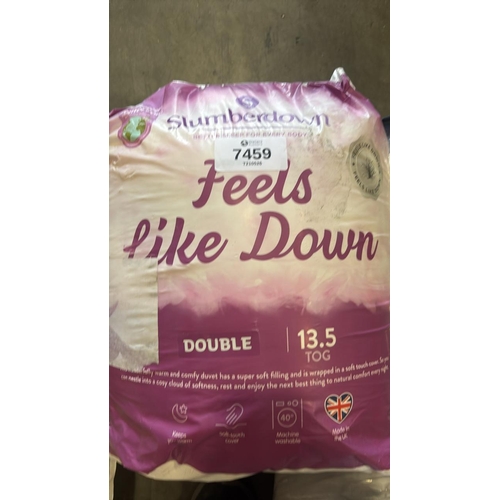 7459 - SLUMBERDOWN FEELS LIKE DOWN 13.5 TOG DOUBLE DUVET