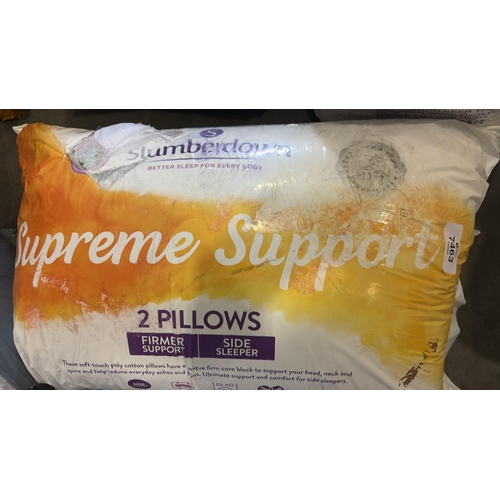 7463 - SLUMBERDOWN SUPREME SUPPORT PILLOWS 2 PACK