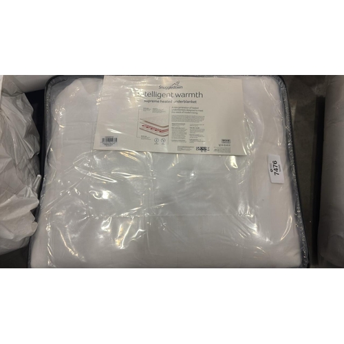 7476 - NEW SNUGGLEDOWN INTELLEGENT WARMTH HEATED UNDERBLANKET