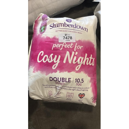 7478 - NEW SLUMBERDOWN COSY NIGHTS 10.5 TOG DOUBLE DUVET