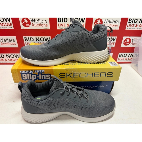 3126 - GENTS NEW SKECHERS ULTRA LIGHT SLIP ON TRAINER, SIZE 8
