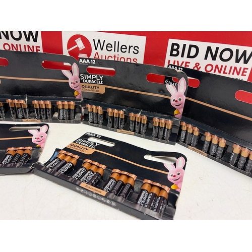 3146 - X5 SIMPLY DURACELL 12 AAA BATTERIES