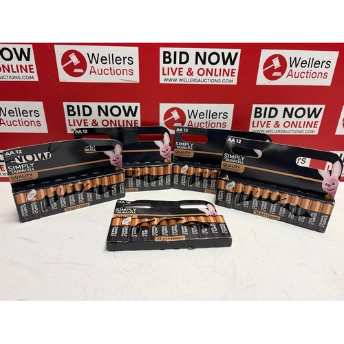 3149 - X5 SIMPLY DURACELL 12 AA BATTERIES