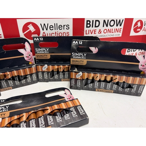 3149 - X5 SIMPLY DURACELL 12 AA BATTERIES