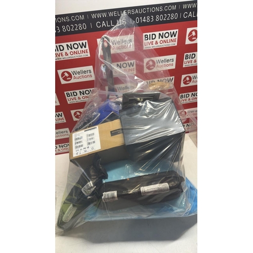 3161 - LARGE BAG OF ASSORTED HOUSEHOLD ITEMS INC LAURA ASHLEY FRYING PAN, FAUX LEATHER JEWELLERY BOX, FIRE ... 