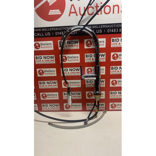 3168 - NEW POLISHED CHROME KITCHEN FAUCET WITH PULL DOWN SPRAYER