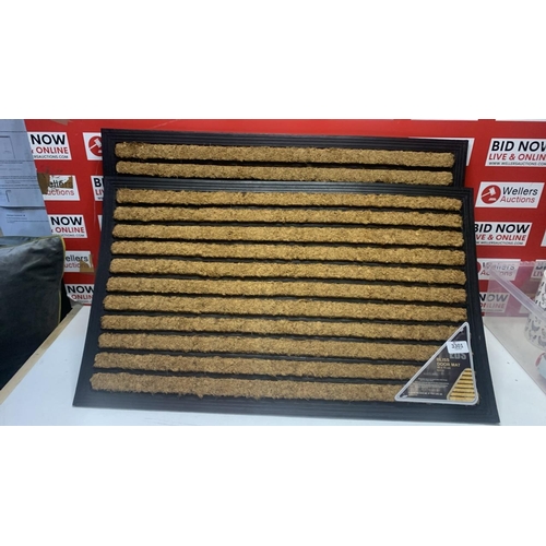 3301 - 2X NEW EDS BLISS COIR DOOR MAT
