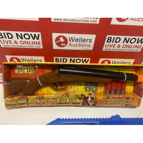 3307 - X-SHOT TOY GUN & DOUBLE BARREL SIDE BY SIDE WILD WEST TOY SHOT GUN