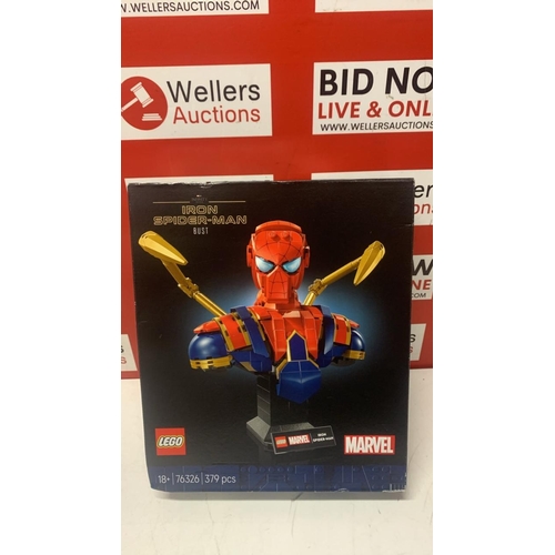 3309 - NEW LEGO MARVEL SET 76326 IRON SPIDER MAN BUST