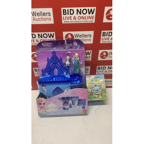 3311 - NEW DISNEY FROZENS ELSA PLAYSET & MINISO SURPRISE BOX FIGURINE