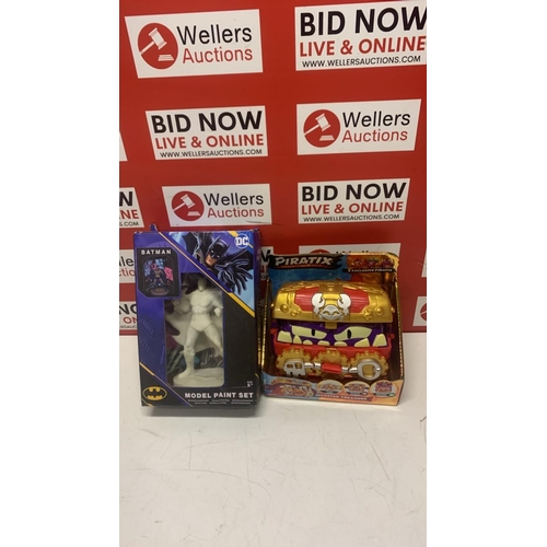3312 - NEW BATMAN MODEL PAINT SET & PIRATIX MONSTER TREASURE