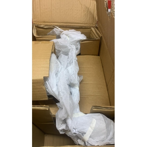 3322 - NEW LAURA ASHLEY DURFORD 3 LIGHT SEMI FLUSH CEILING LIGHT FITTING