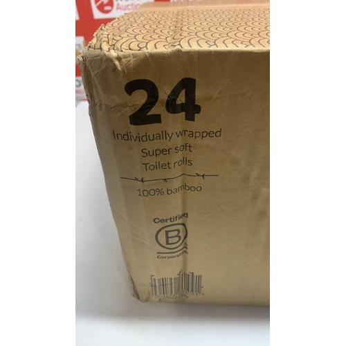 3333 - 24 ROLLS OF BUMBOO INDVIDUALLY WRAPPED SUPER SOFT TOILET ROLLS