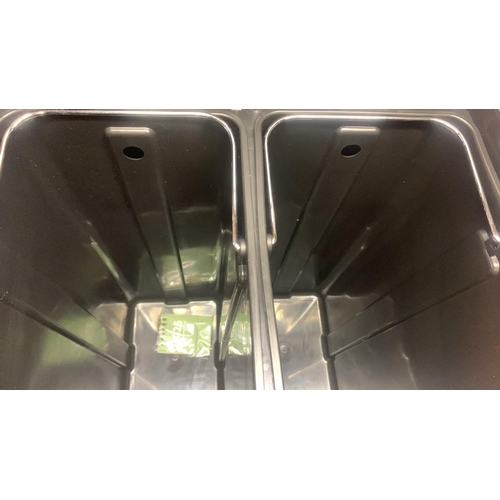 3334 - PEDAL BIN WITH TWO COMPARTMENTS