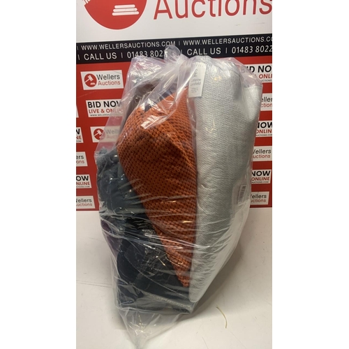 3341 - BUNDLE OF HOUSEHOLD ITEMS INCLUDING HOT WATER BOTLES, CUSHIONS, BATH MATS, CHAIR PROTECTORS