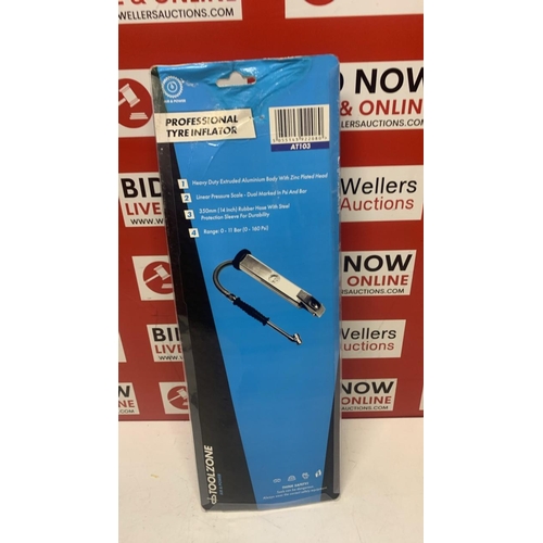 3344 - NEW TOOLZONE PROFESSIONAL TYRE INFLATOR