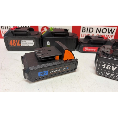 3400 - 6X TOOL BATTERIES VARIOUS BRANDS