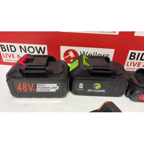 3400 - 6X TOOL BATTERIES VARIOUS BRANDS