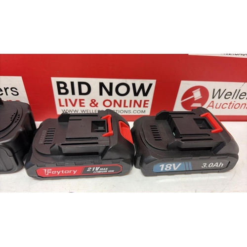 3400 - 6X TOOL BATTERIES VARIOUS BRANDS