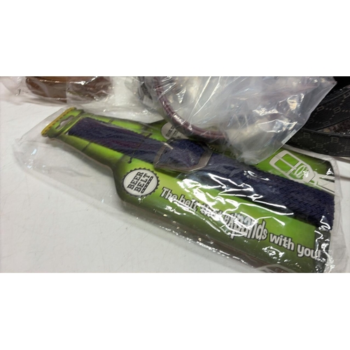 3409 - LARGE BAG OF NEW BELTS APPROX 15