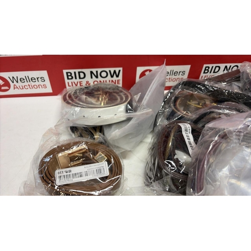 3409 - LARGE BAG OF NEW BELTS APPROX 15