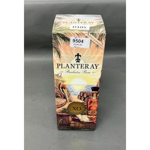 9504 - X1 PLANTERAY BARBADOS RUM EXTRA OLD 20TH ANNIVERSARY