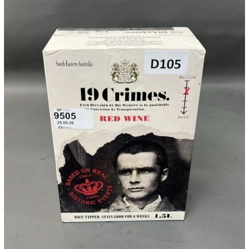 9505 - X1 19 CRIMES RED WINE 1.5L