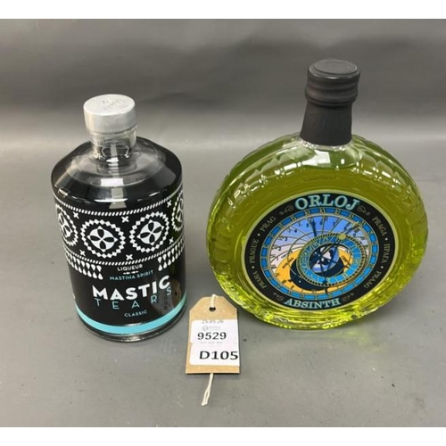9529 - X2 INC. MASTIC TEARS CLASSIC LIQUEUR 500 ML, ORLOJ ABSINTHE PRODUCT OF CZECH REPUBLIC