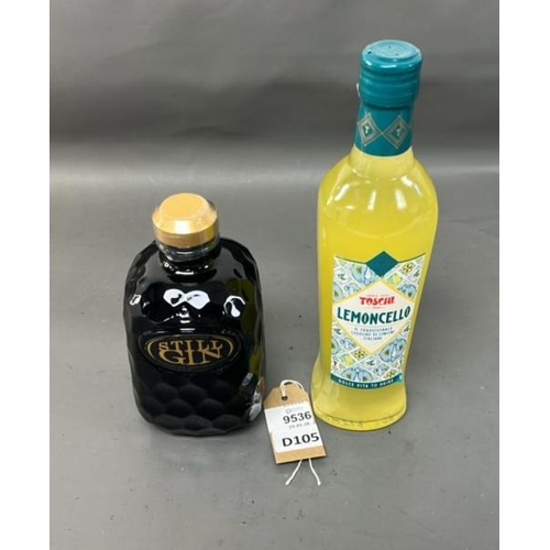 9536 - X2 INC. STILL GIN 70CL, TOSCHI LEMONCELLO LIQUEUR 500ML