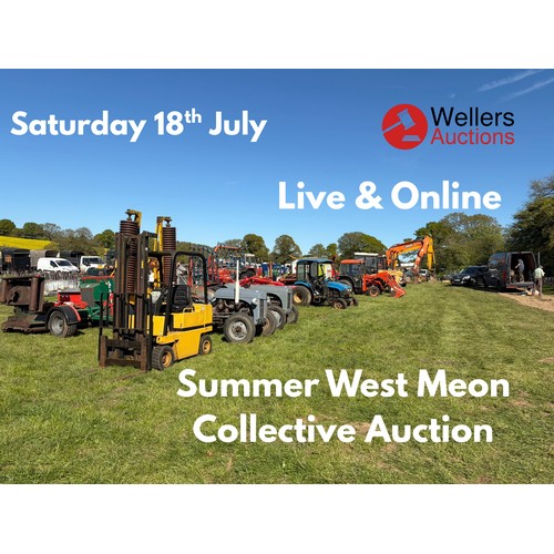 Welcome to the online section of West Meon.

Auction Address:

CROSSROADS SALEGROUND, WEST MEON HUT, PETERSFIELD, HAMPSHIRE, GU32 1JX

Lots 1101-1182 will be sold at 11:00am offline, this catalogue will follow on after.

For the full auction catalogue follow this link:
https://www.wellersauctions.com/wp-content/uploads/2026/07/WESTMEON-Catalogue-JULY-2026.pdf

For our collection and payment terms please visit the sales important information
