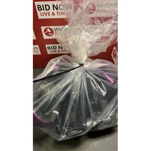40 - BAG IF HOOVER PARTS PURPLE METALLIC AND BLACK