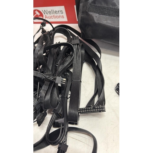 46 - LARGE BUNDLE OF CORSAIR PC GAMING CABLES MAINLY TYPE 3
