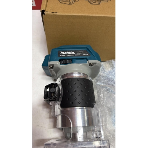 8034 - NEW MAKITA RECHARGABLE WOODWORKING TRIMMING MACHINE
