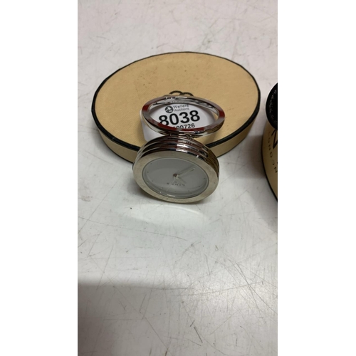 8038 - LINKS OF LONDON MILLENIUM EDITION TRAVEL ALARM CLOCK