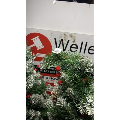 8055 - X2 NEW POTTED CHRISTMAS TREES