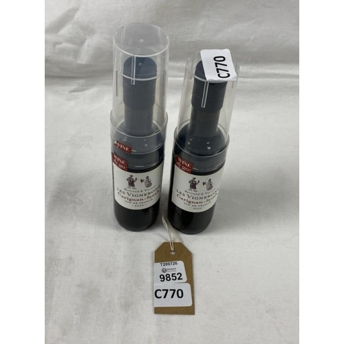 9852 - X2 WINE LES VEGNERON VIN DE GRANCE X2X187 ML