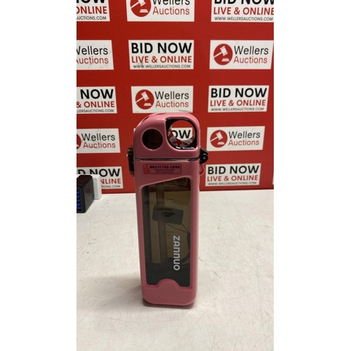 3008 - 2X NEW WATERBOTTLES INC HOGWARTS WATERBOTTLE, RUGBY COACH BOTTLE AND 1X HANDHELD WATER BOTTLE WITH M... 