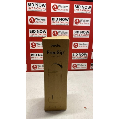 3010 - 1X NEW OWALA FREE SIP WATER BOTTLE /  710ML